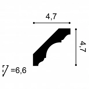 Плинтус из дюрополимера Orac Decor C215F 2000х47х47 текстура