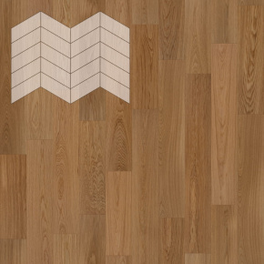 Паркет Елка Французская Lab Arte Chevron Дуб Рустик Гридж лак 400/328х125х14/3/60° в интерьере