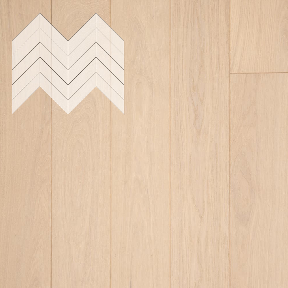 Паркет Елка Французская Lab Arte Chevron Дуб Рустик Лана лак 600/475х125х14/3/45°