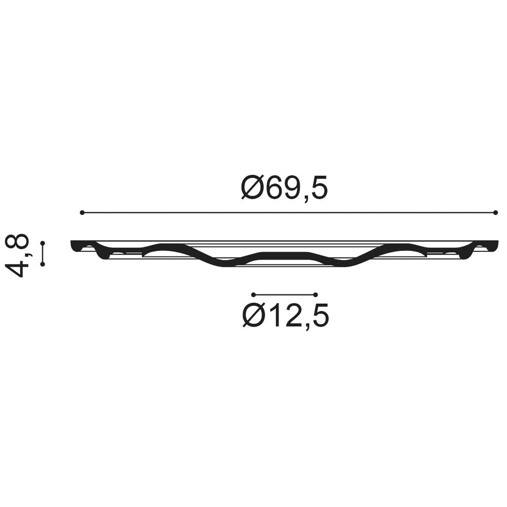 Розетка Orac Decor R52 Диаметр 69,5 см (Высота: 4,8 см)