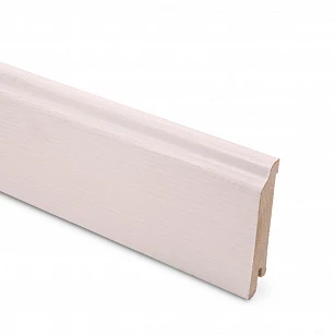 Плинтус шпонированный Lab Arte Ash White 80х15х2500 в интерьере
