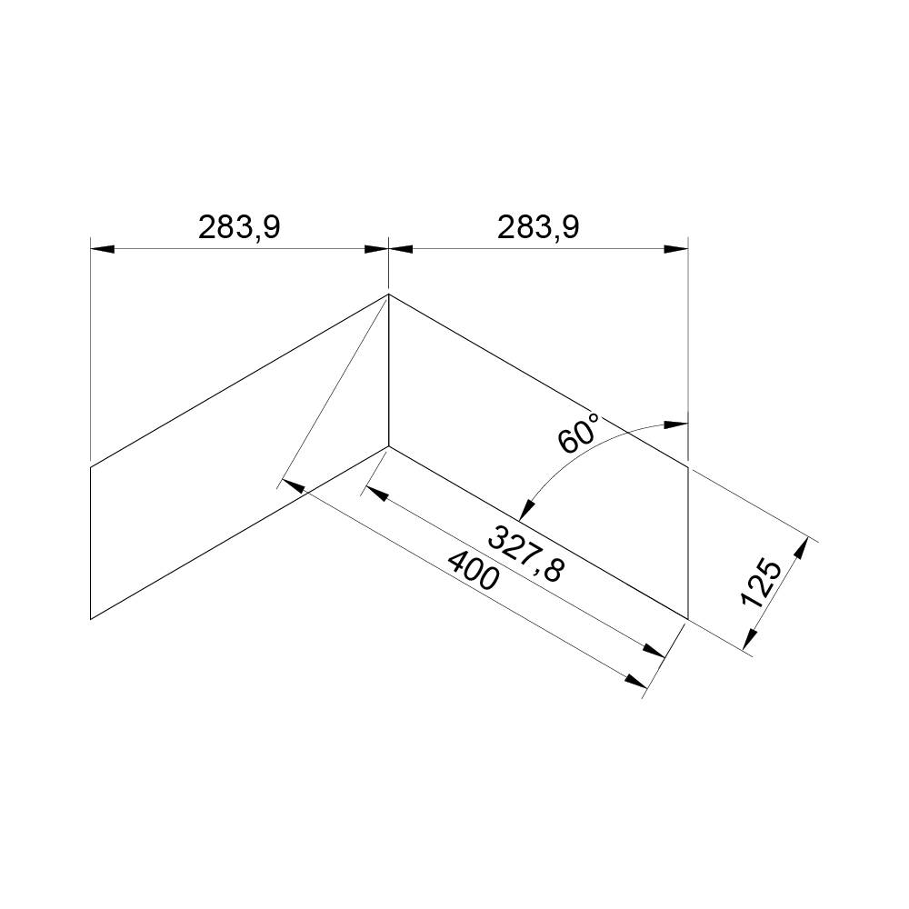 Паркет Елка Французская Lab Arte Chevron Дуб Рустик Затертый лак 400/328х125х14/3/60°