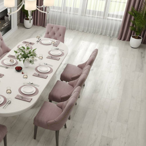 Ламинат ПВХ Alpine Floor Дуб Слоновая кость ABA ЕСО 7-17*** в интерьере
