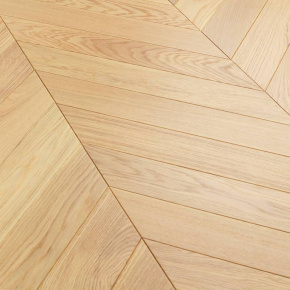 Паркет Елка Французская Lab Arte Chevron Дуб Натур Беж лак 400/348х90х14/3/60° в интерьере