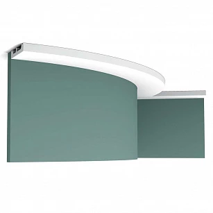 Плинтус Orac Decor SX157F гибкий 2000x66x13 в интерьере