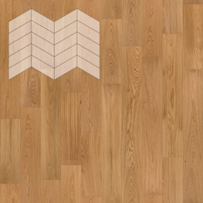 Паркет Елка Французская Lab Arte Chevron Дуб Натур лак 400/328х125х14/3/60° в интерьере