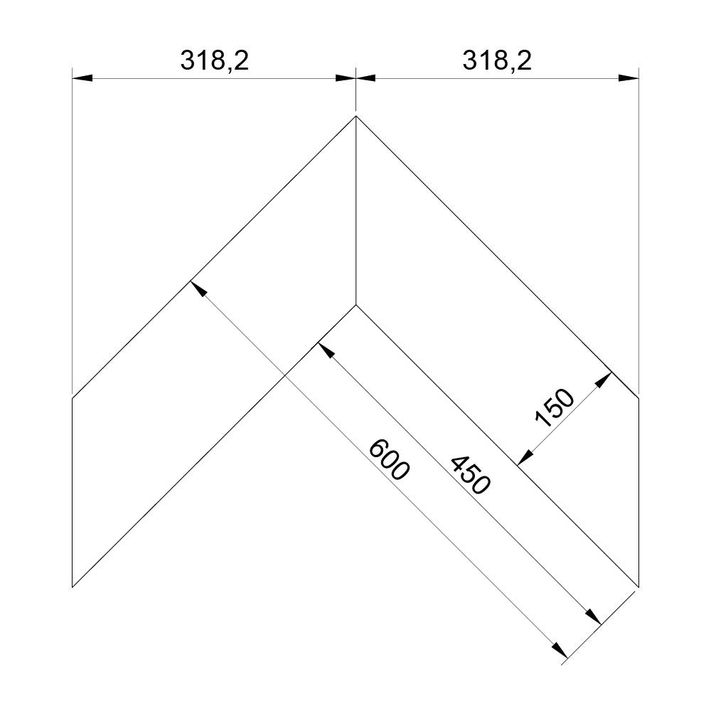 Паркет Елка Французская Lab Arte Chevron Дуб Рустик Лана лак 600/450х150х14/3/45°