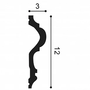 Плинтус из дюрополимера Orac Decor P8050 2000х120х30 текстура