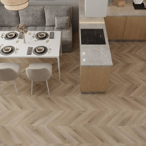 Ламинат ПВХ Alpine Floor Дуб Синистра Chevron SPC ECO 18-6*** в интерьере