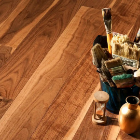 Паркетная доска COSWICK Натуральный (1367-3201-30) Шелковое масло 2 м2 в интерьере