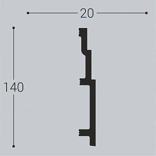 Плинтус напольный Bello Deco XPS П13 140х20х2000 текстура