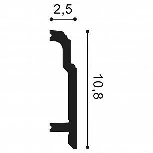 Плинтус из дюрополимера Orac Decor SX155 2000х108х25 текстура