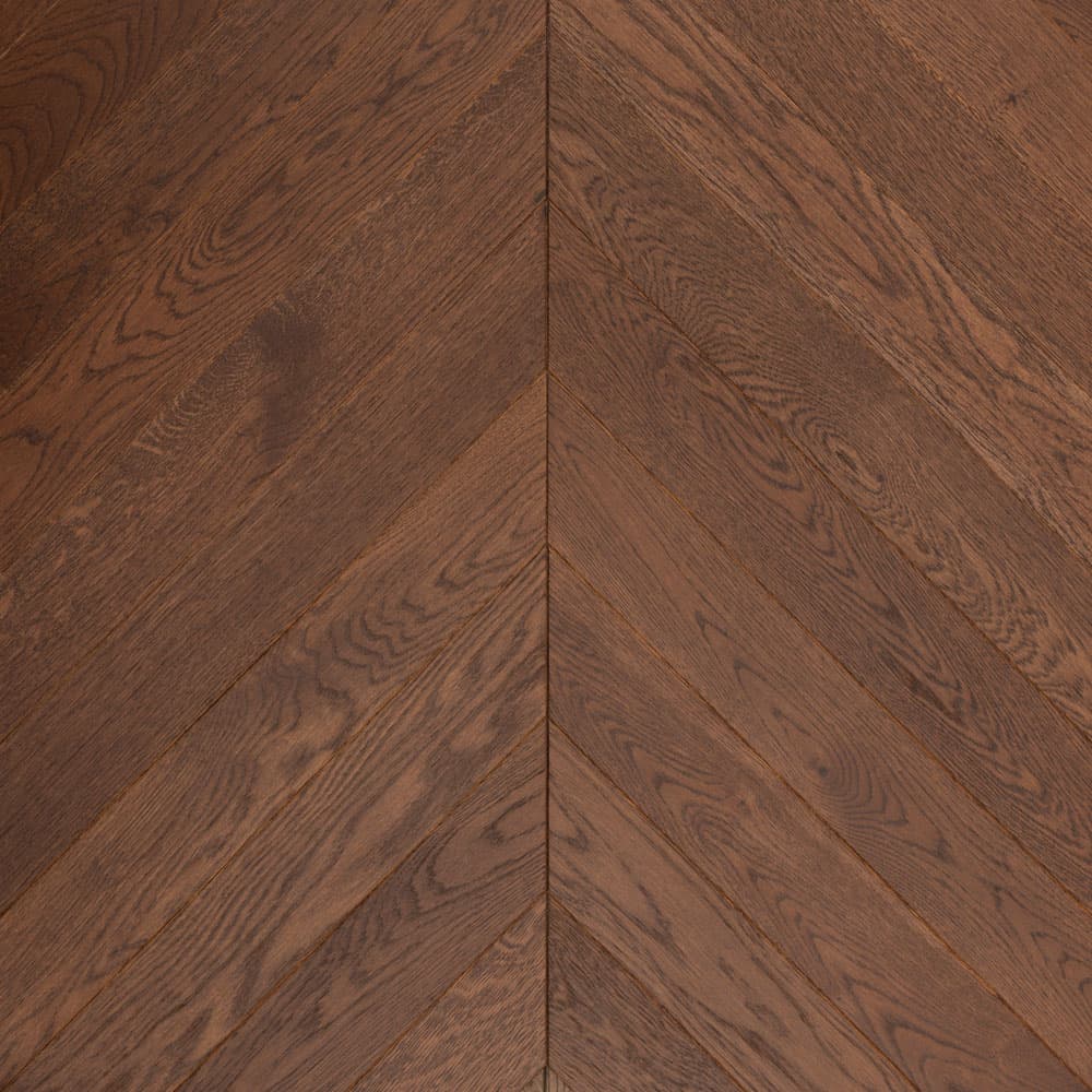 Паркет Елка Французская Lab Arte Chevron Дуб Селект Табак лак 600/475х125х14/3/45°