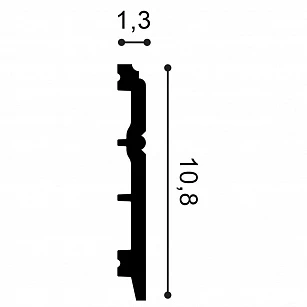 Плинтус из дюрополимера Orac Decor SX105 2000х108х13 текстура
